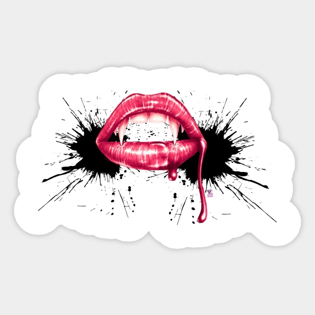 Fangs Splash Sticker by Viper Unconvetional Concept